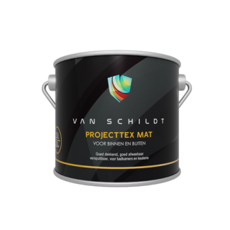 van Schildt Projecttex Mat –  ral 9005 Zwart 2.5 liter