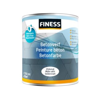 Finess Betonverf 1 liter donker en felle kleuren