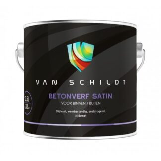van Schildt Betonverf Satin 2.5 Liter Donkere Kleuren