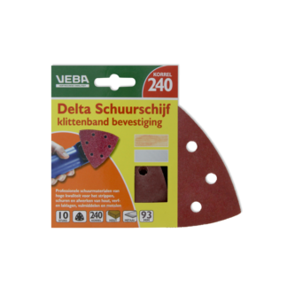 VEBA Delta Schuurschijf 96mm 10st P240