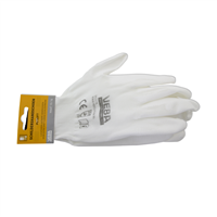 Handschoen PU-Soft Wit Maat L