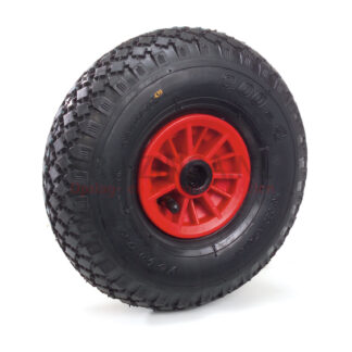Steekwagenwiel 3,00-4 (260x85) rubber