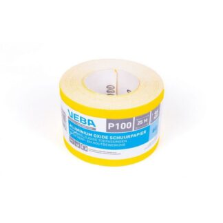 VEBA Schuurpapier Rol 95mmx25mtr Aluminium Oxide P100