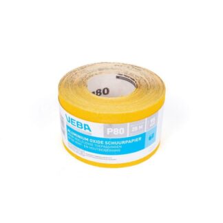 VEBA Schuurpapier Rol 95mmx25mtr Aluminium Oxide P80